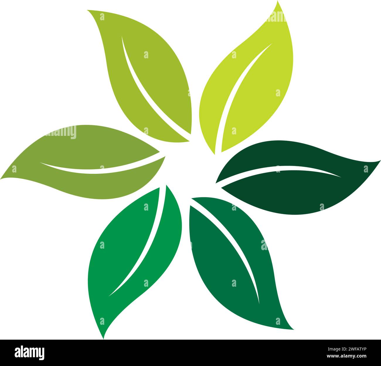 Eco Tree Leaf Logo Template Stock Vector Image & Art - Alamy
