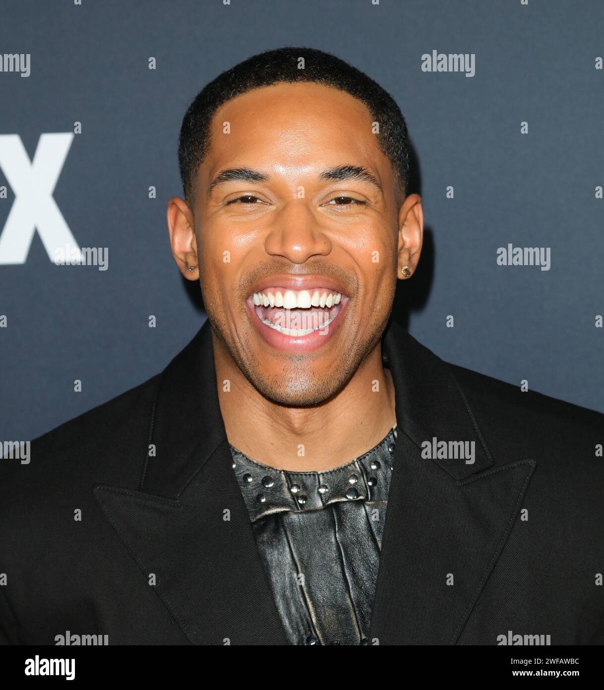 Beverly Hills, USA. 29th Jan, 2024. Kelvin Harrison Jr arrives at The