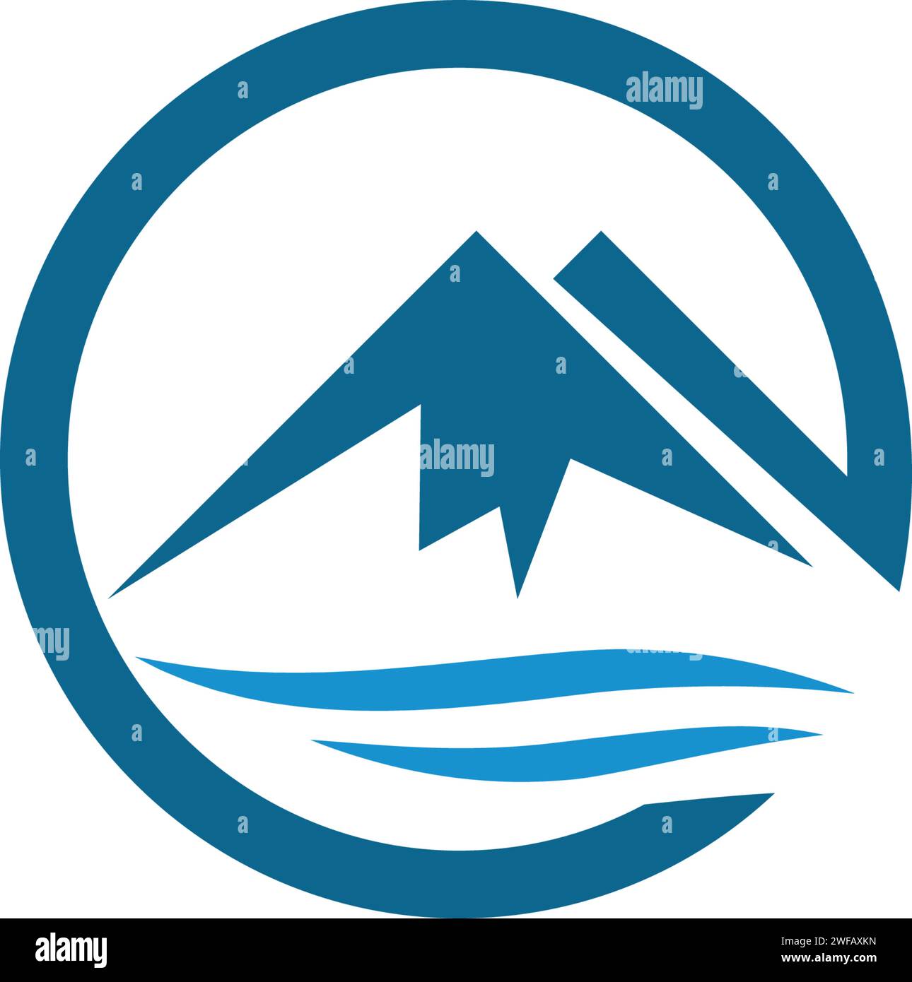 High Mountain icon Logo Business Template Vector Stock Vector Image