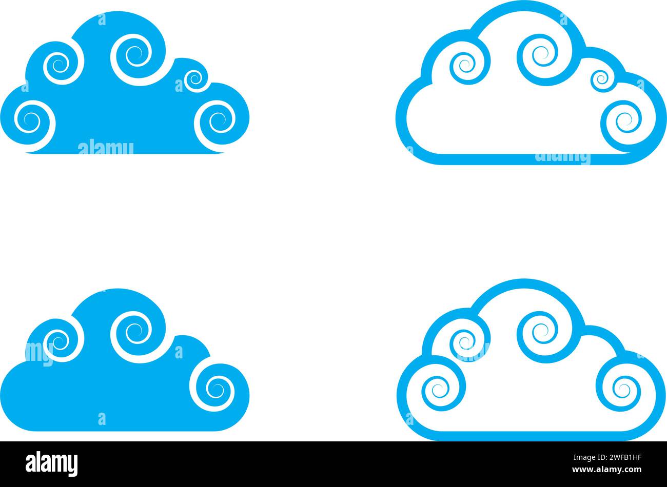 cloud technology vector logo template design vector Stock Vector Image ...