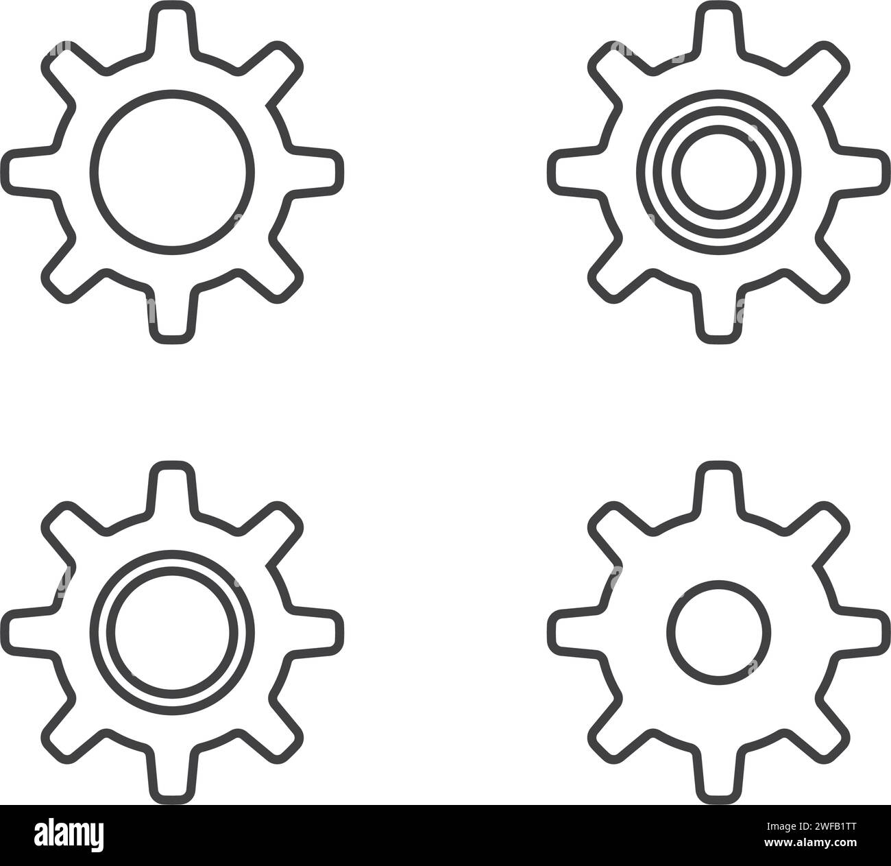 Gear Logo Template vector icon illustration design Stock Vector Image ...