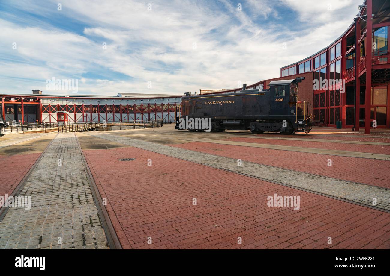 Steamtown National Historic Site, Museum in Scranton, Pennsylvania, USA Stock Photo