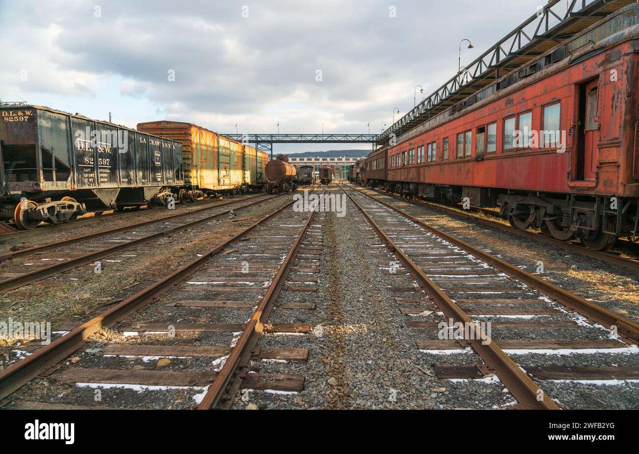 Steamtown National Historic Site, Museum in Scranton, Pennsylvania, USA Stock Photo