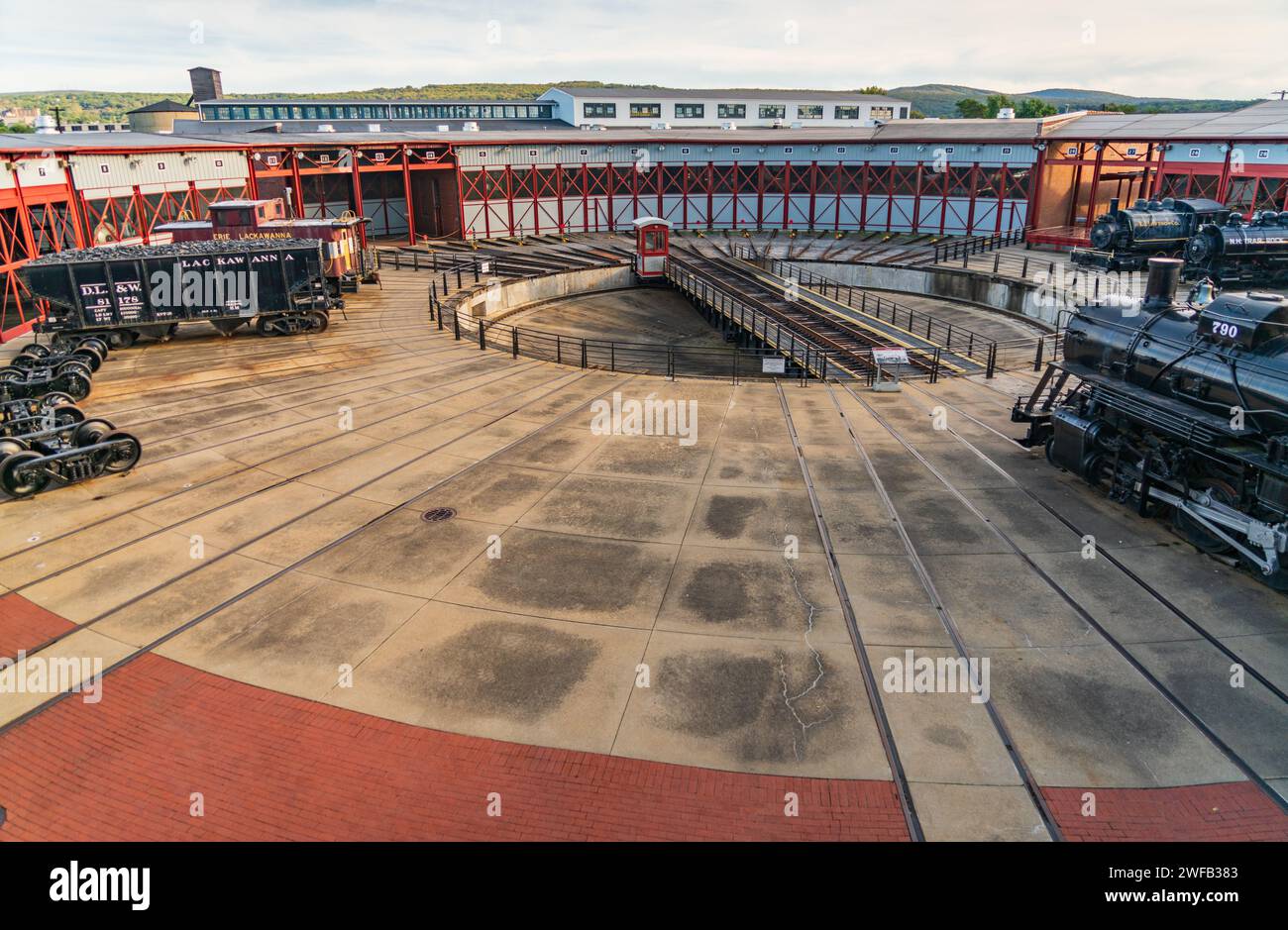 Steamtown National Historic Site, Museum in Scranton, Pennsylvania, USA Stock Photo