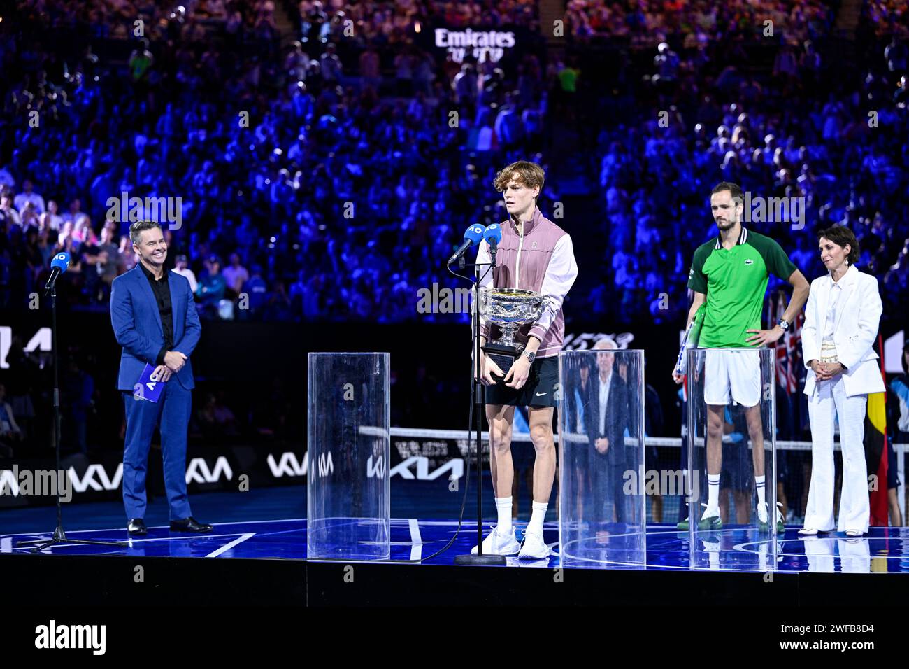Jannik Sinner of Italy during the Australian Open AO 2024 men's final