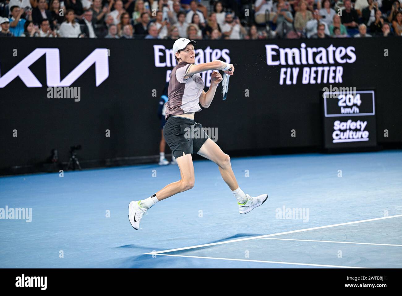 Jannik Sinner of Italy during the Australian Open AO 2024 men's final