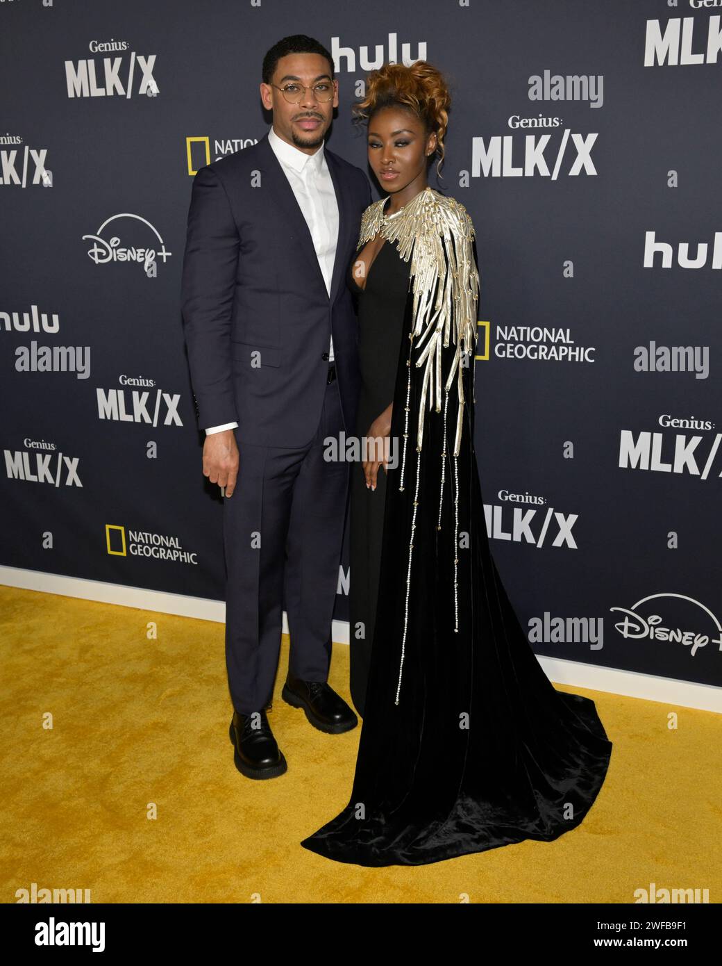 Los Angeles, California, USA. , . Aaron Pierre and Jayme Lawson