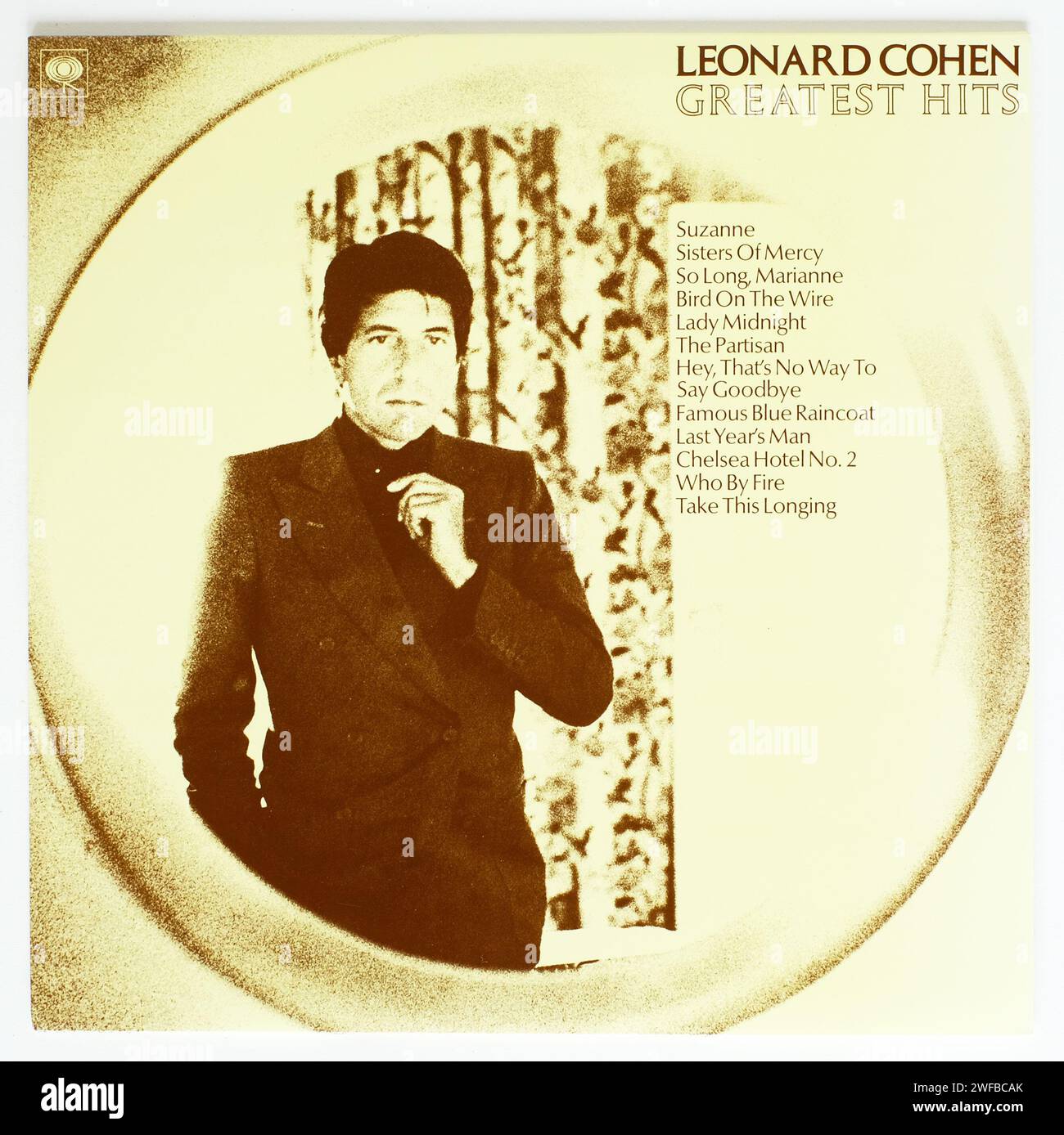 The Cover Of Leonard Cohen Greatest Hits Stock Photo Alamy