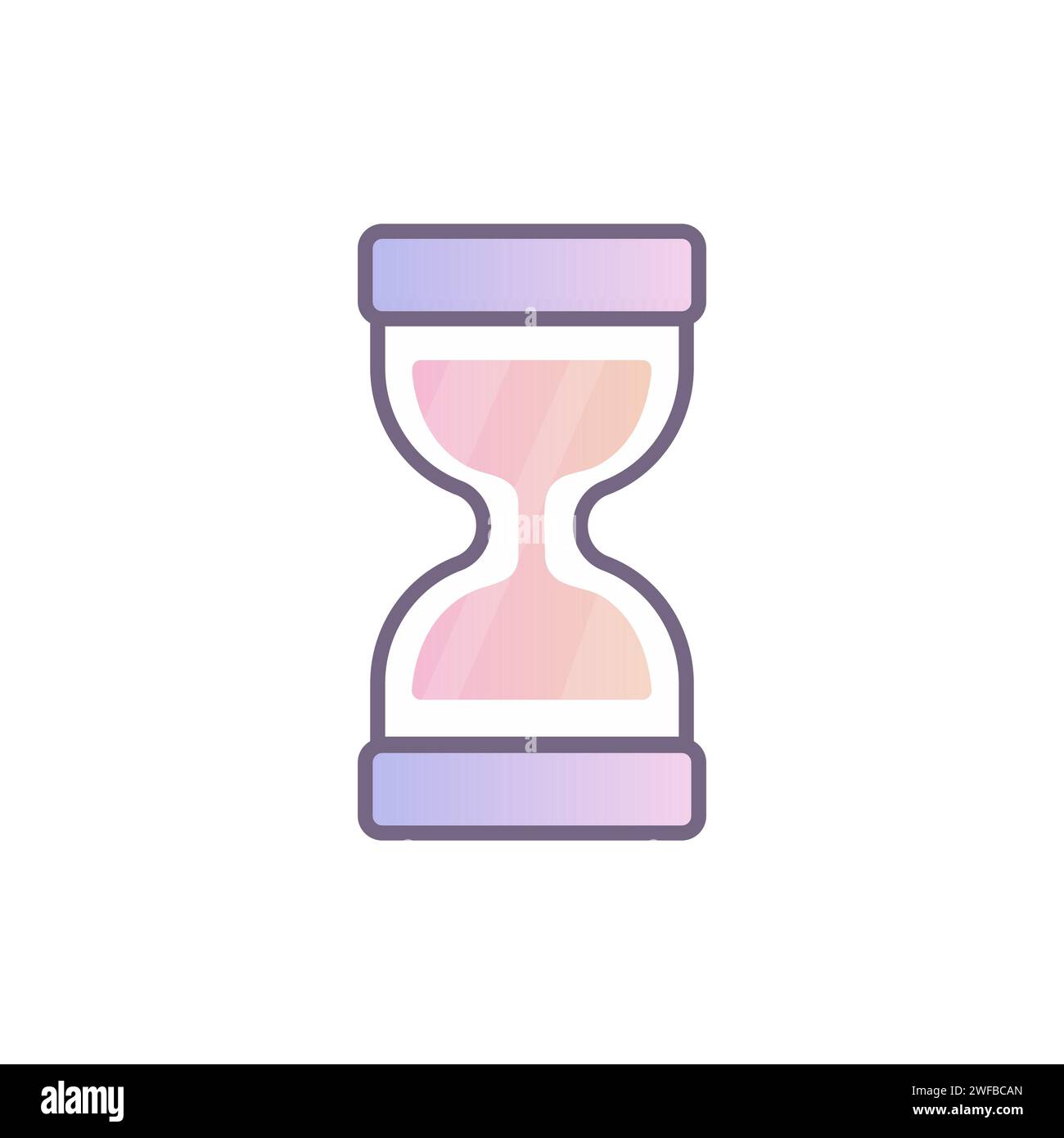 y2k interface, Icon, hourglass, waiting interface element vector Stock Vector