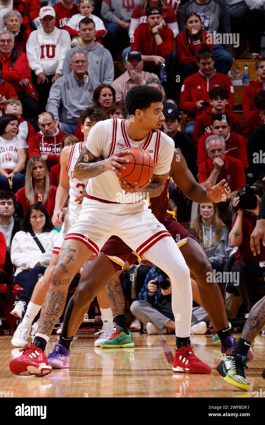 BLOOMINGTON, IN - JANUARY 12: Indiana Hoosiers center Kel'el Ware (1 ...