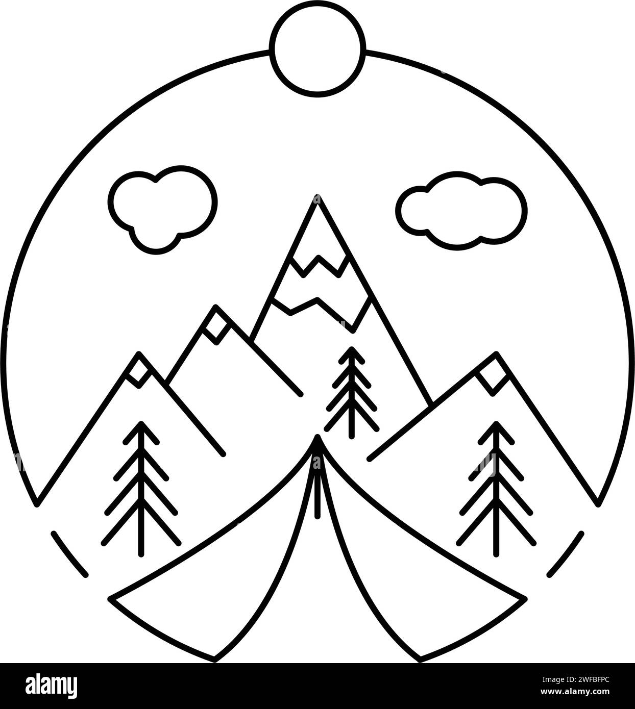 Tourist holiday resort Stock Vector Images - Alamy