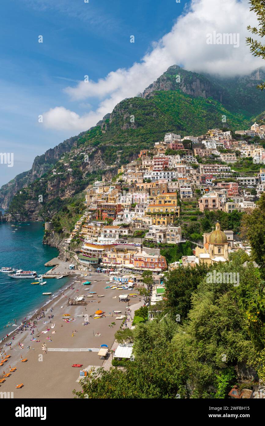 The city of Positano, on the Amalfi coast, Italy Stock Photo - Alamy