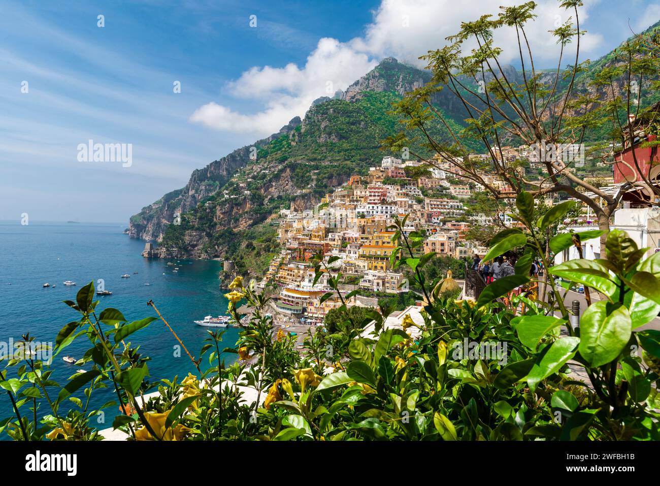 The city of Positano, on the Amalfi coast, Italy Stock Photo - Alamy