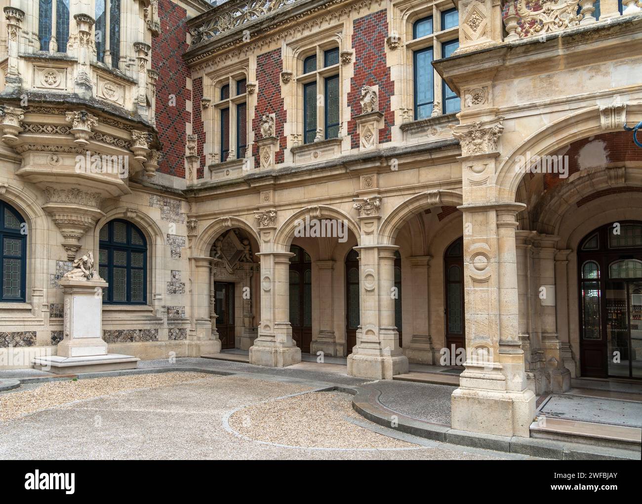 Benedictine Palace in Fecamp, a commune in the Seine-Maritime department in the Normandy Region of France Stock Photo