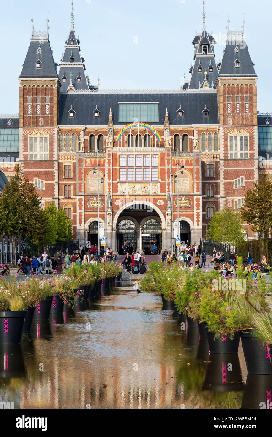 The Rijksmuseum in Amsterdam. Stock Photo