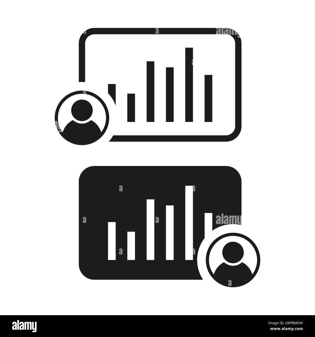 Financial analytics icon. Vector illustration. EPS 10. Stock image. Stock Vector