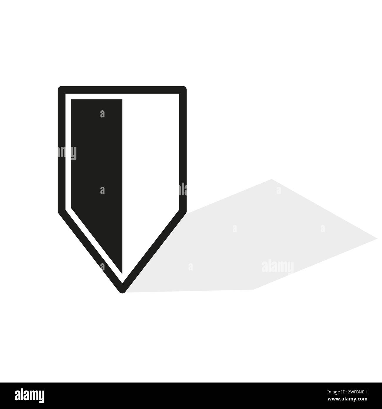 Simple shield hi-res stock photography and images - Alamy