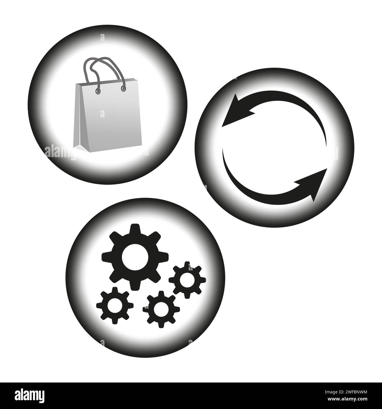 Development strategy. Marketing materials. Vector illustration. EPS 10