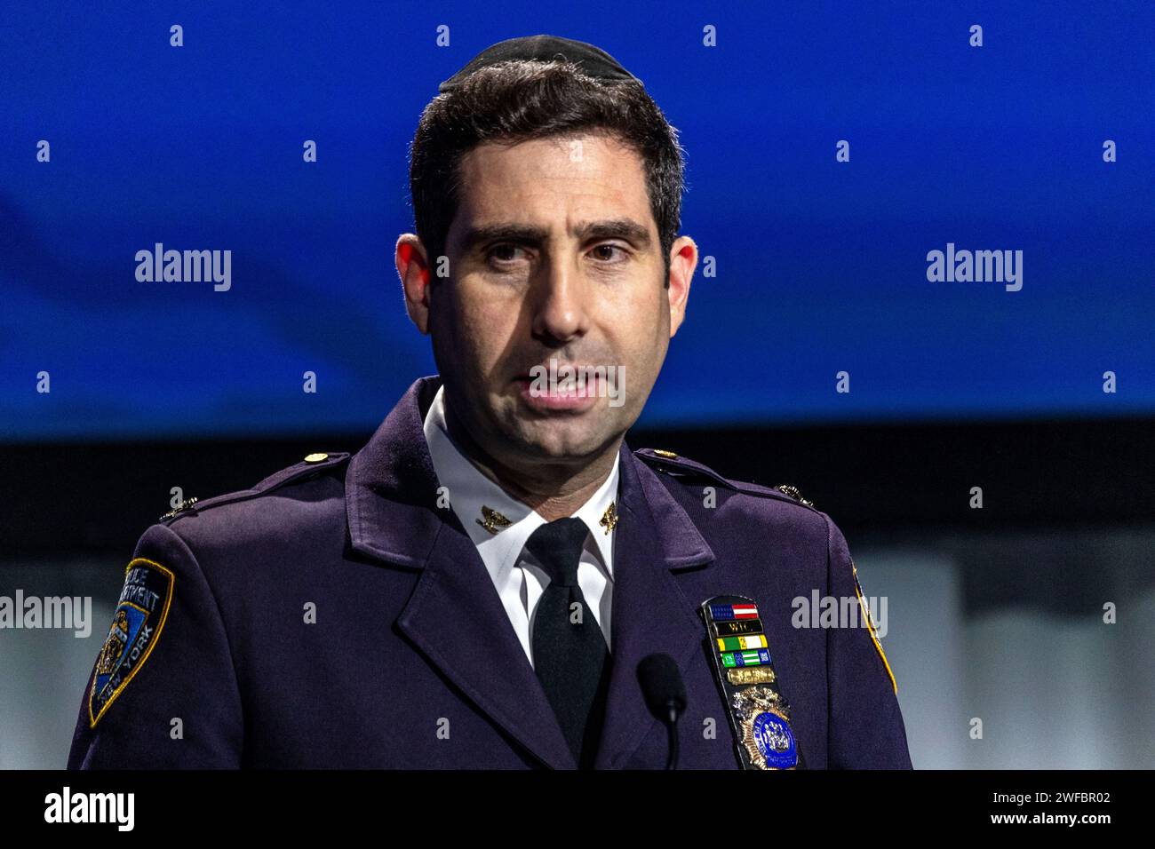 New York, NY, USA. 29th Jan, 2024. NYPD Inspector, Richard Taylor at