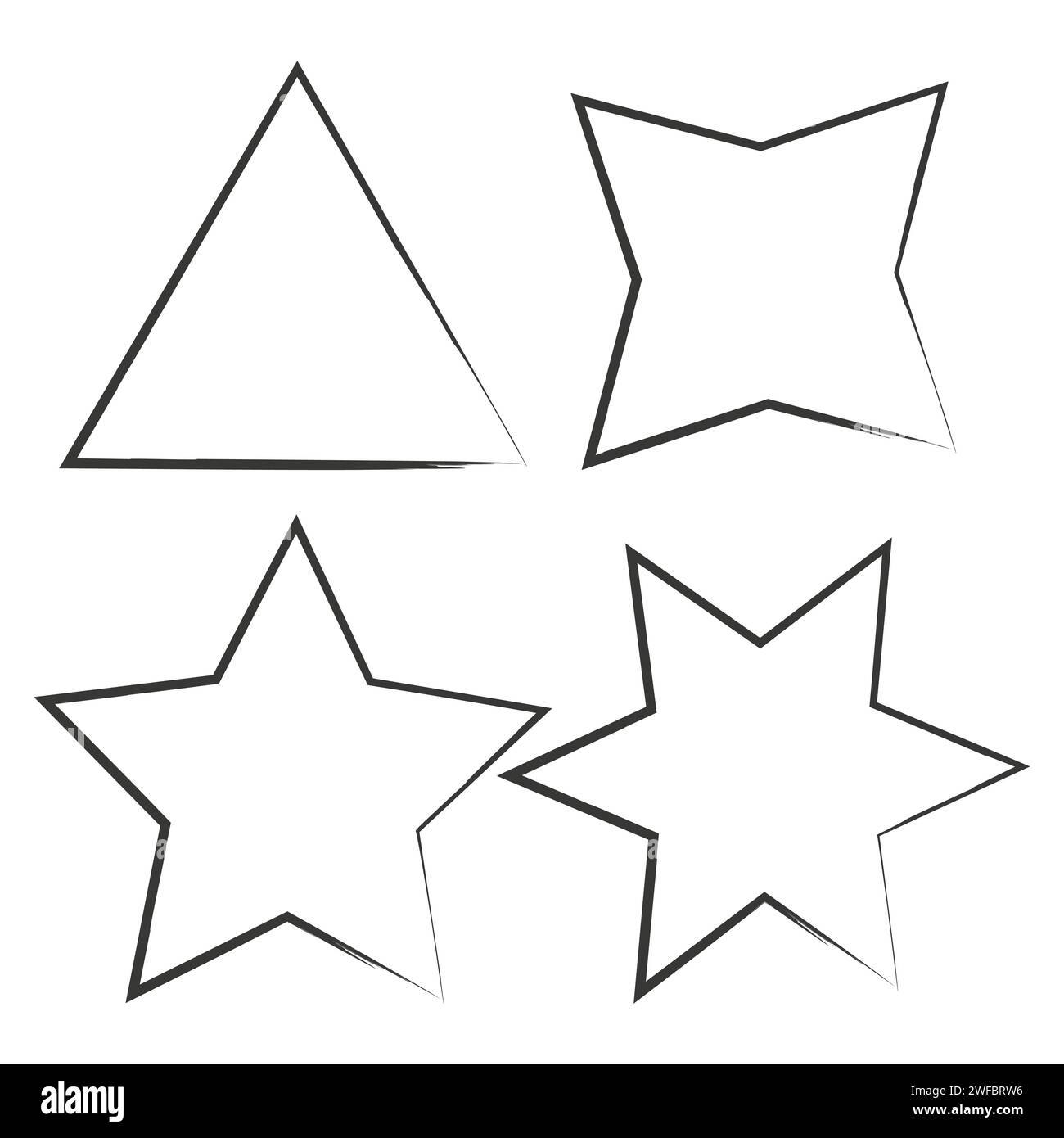 Ink angle silhouette. Geometric figure icon. Basic math element. School education. Vector illustration. Stock image. EPS 10. Stock Vector