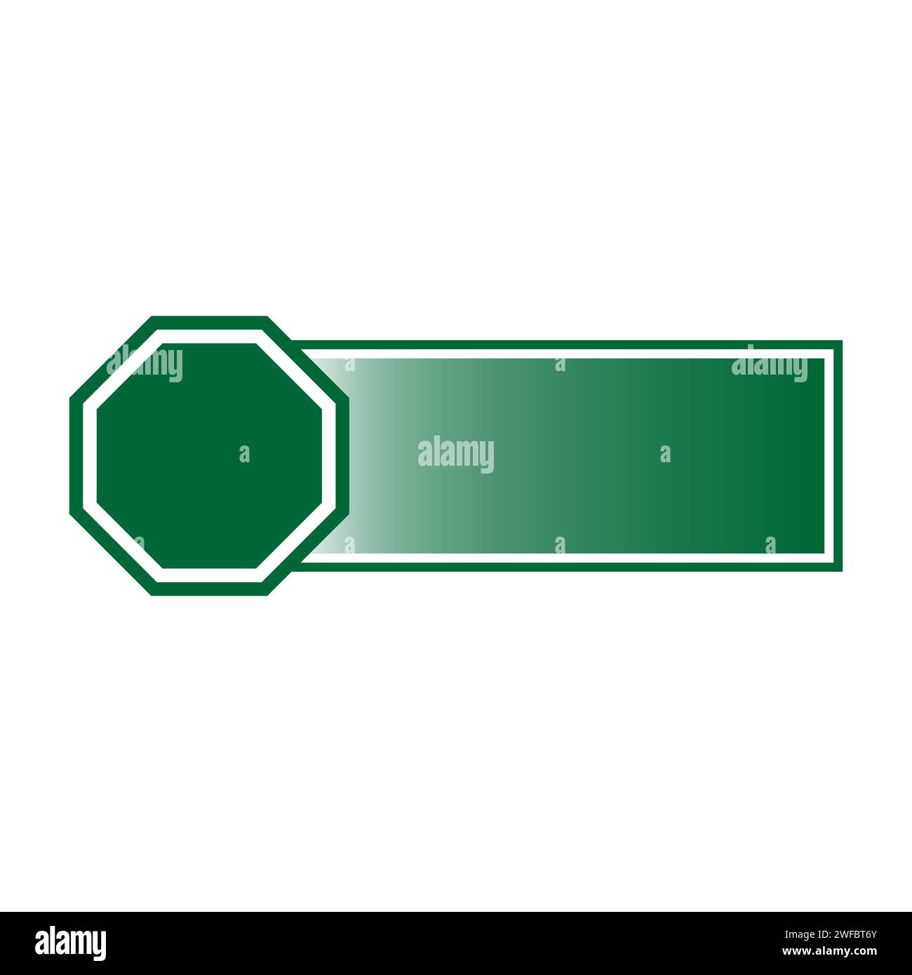 empty green plate. Mockup display. Vector illustration. stock image. EPS 10. Stock Vector