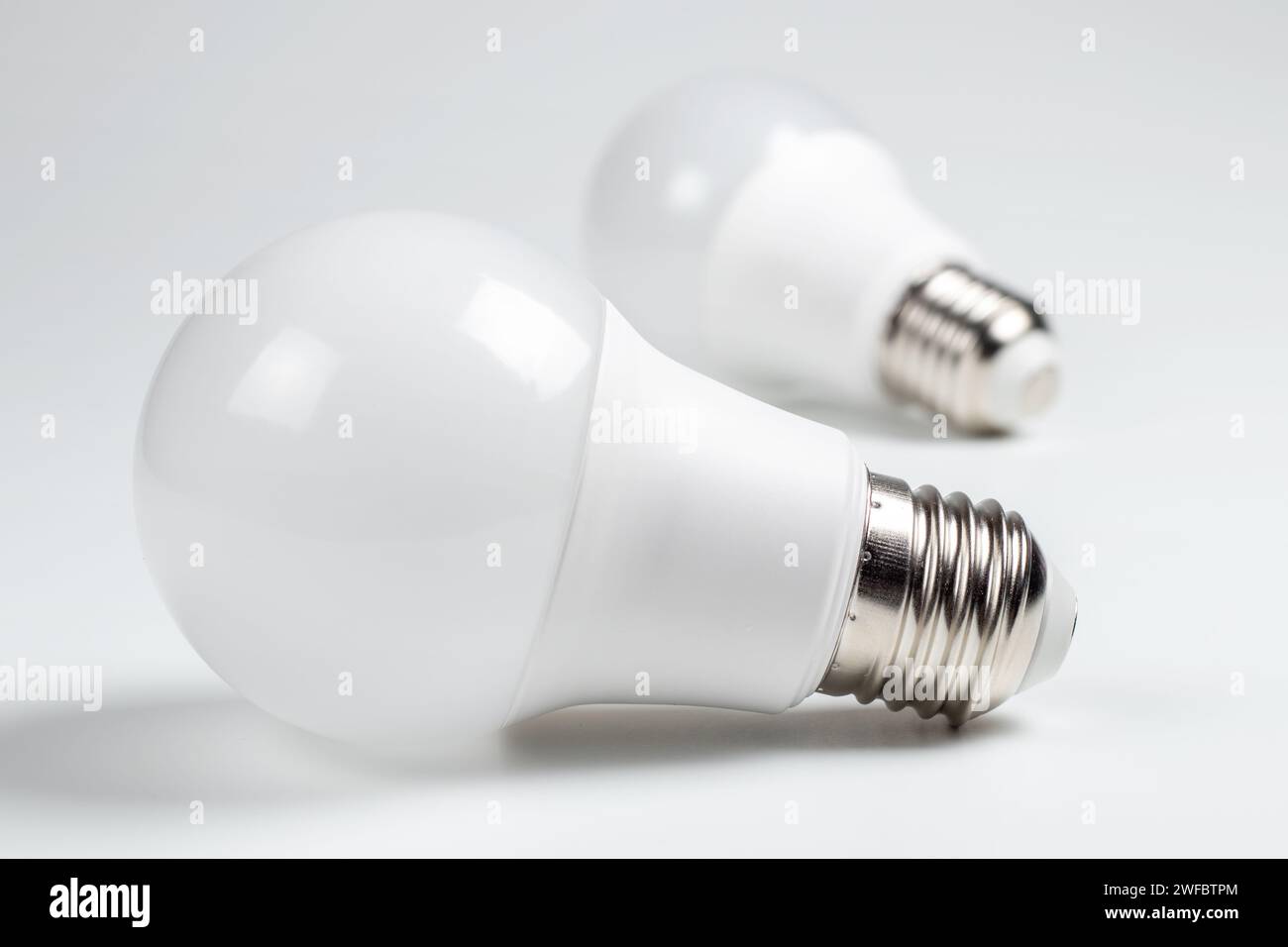 LED light bulb isolated on white background Stock Photo - Alamy