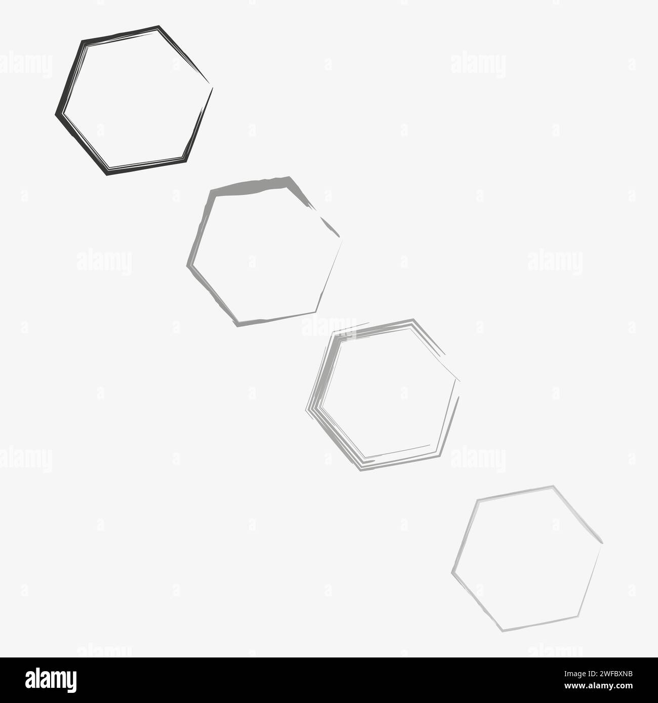 Hexagon silhouette Cut Out Stock Images & Pictures - Alamy