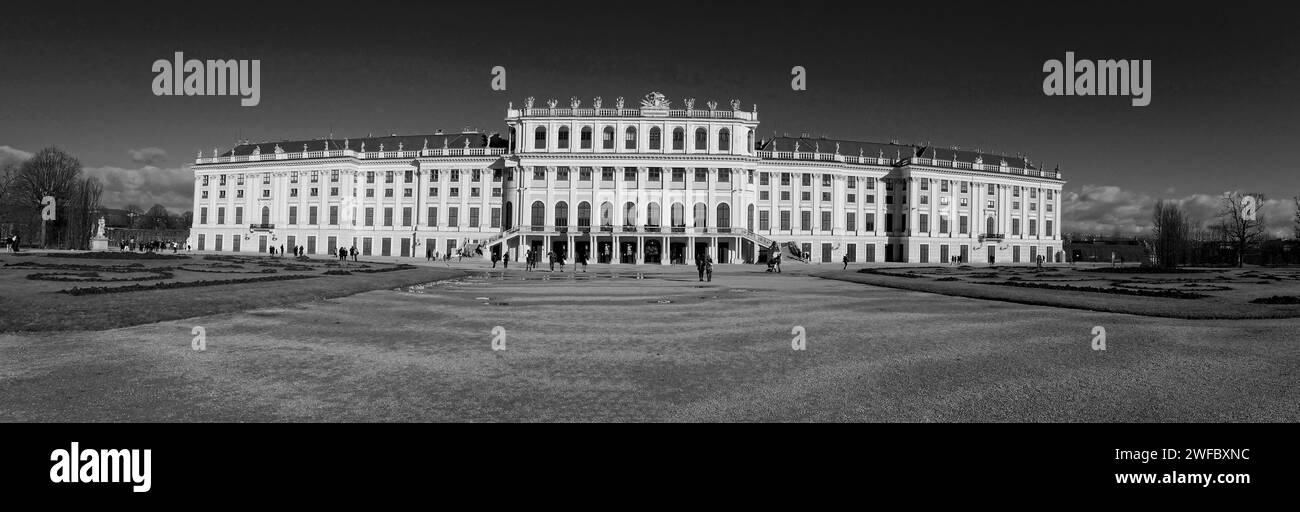 The Schonbrunn Palace Vienna Austria Stock Photo