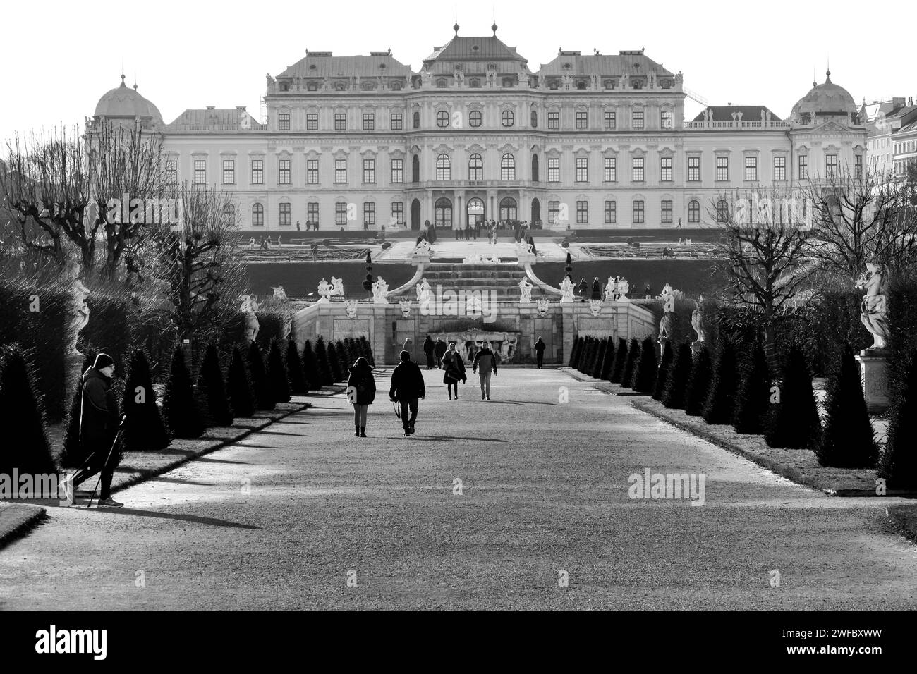 The Belvedere Palace Vienna Austria Stock Photo