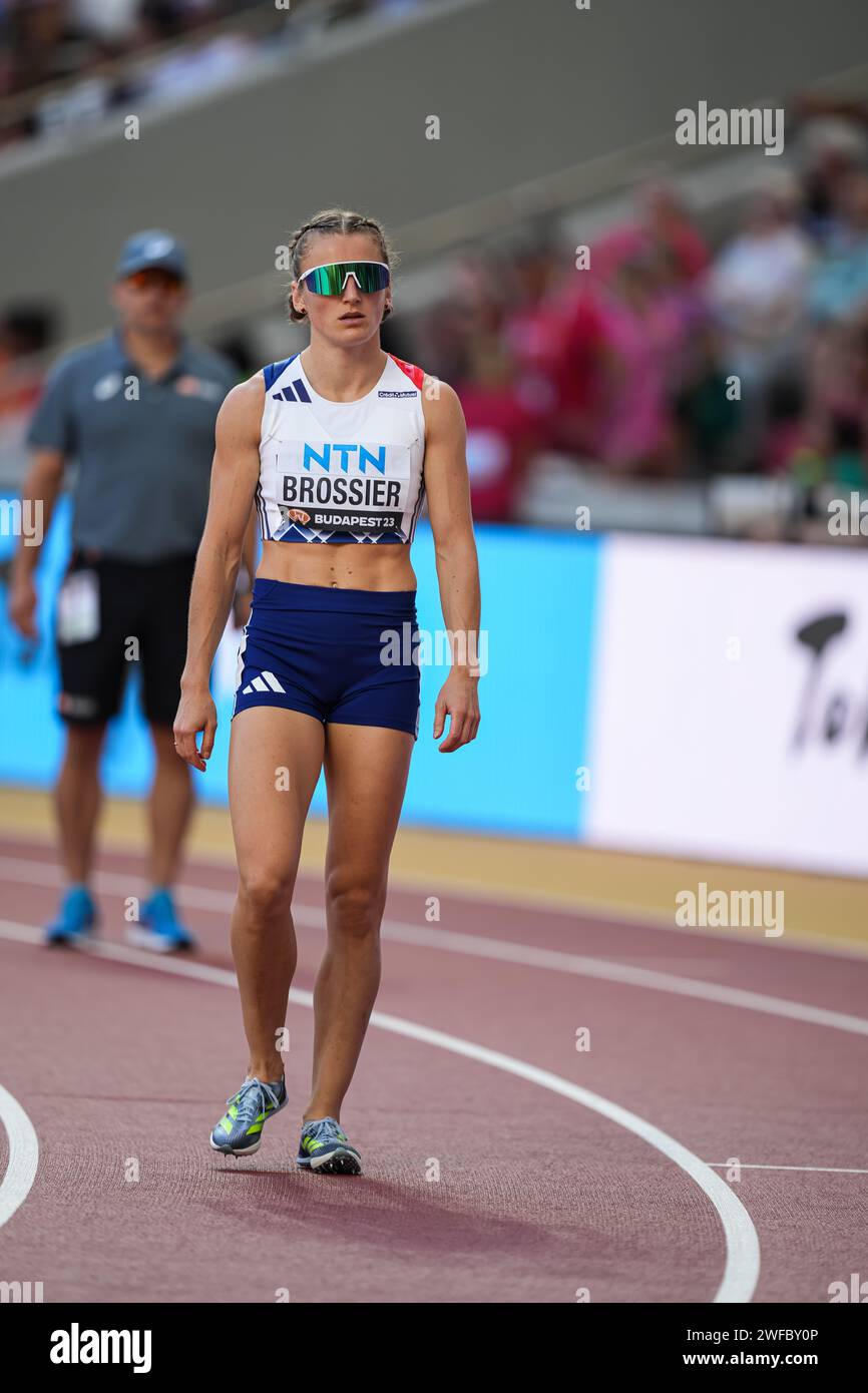 Amandine BROSSIER participating in the 400 meters at the World ...