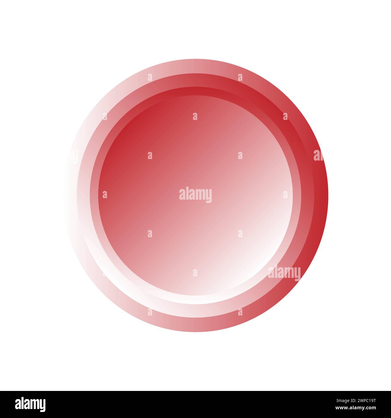 Pink concave button icon. Round badge. Click menu element. Modern art ...