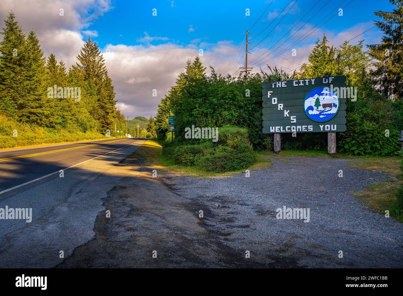 Forks sign hi-res stock photography and images - Alamy