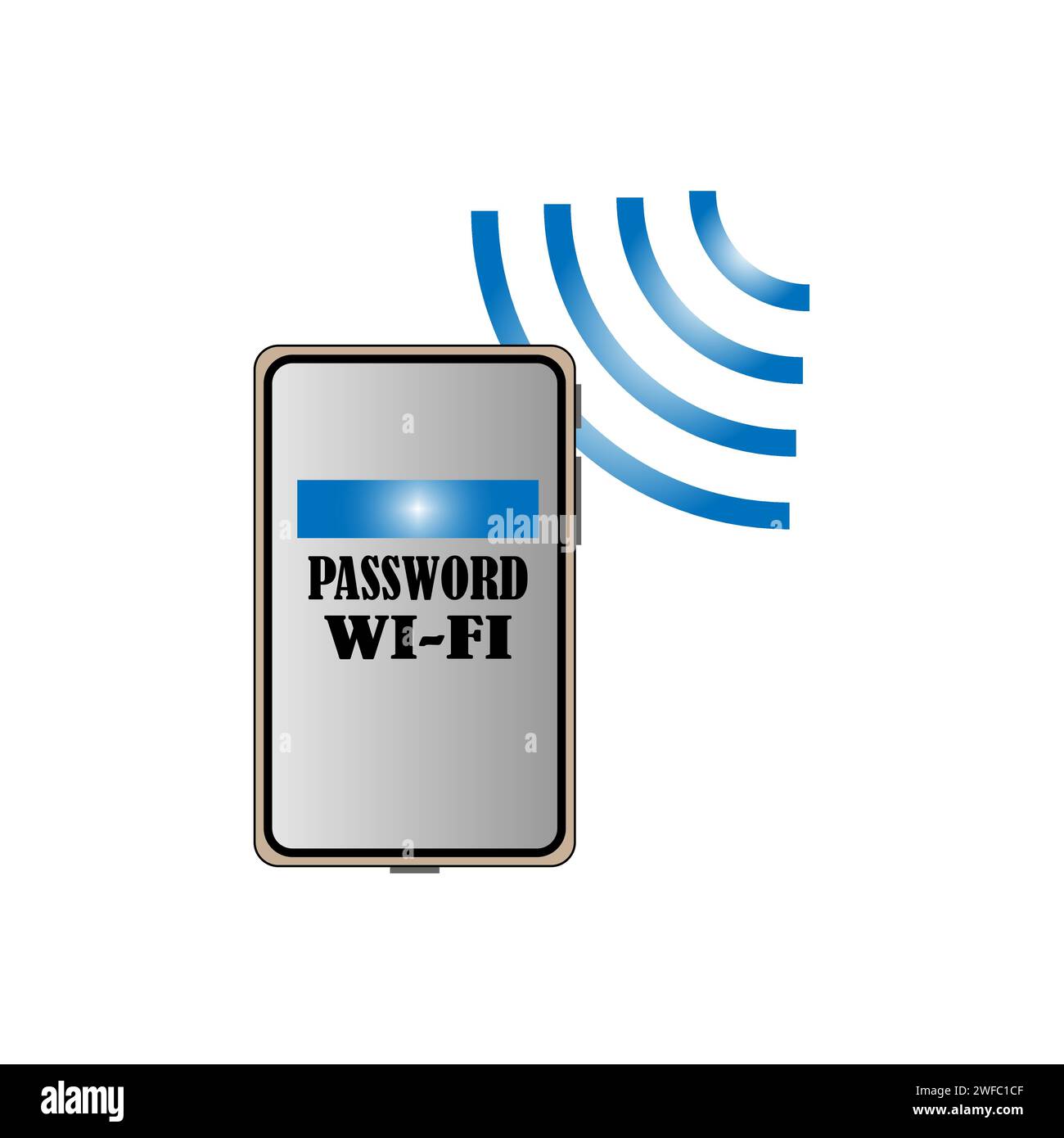 Phone wifi password. communication. Digital technology