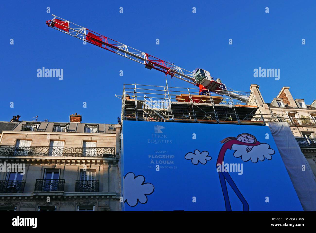 Big works, Rue de Sèvres, Paris, France, Europe Stock Photo