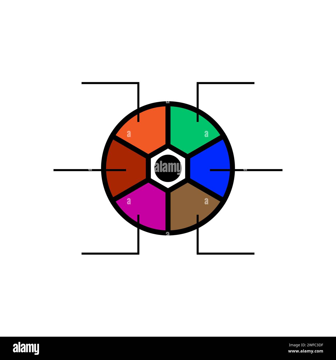 Chart graph circle. Growth chart sign. Business concept. Infographic ...