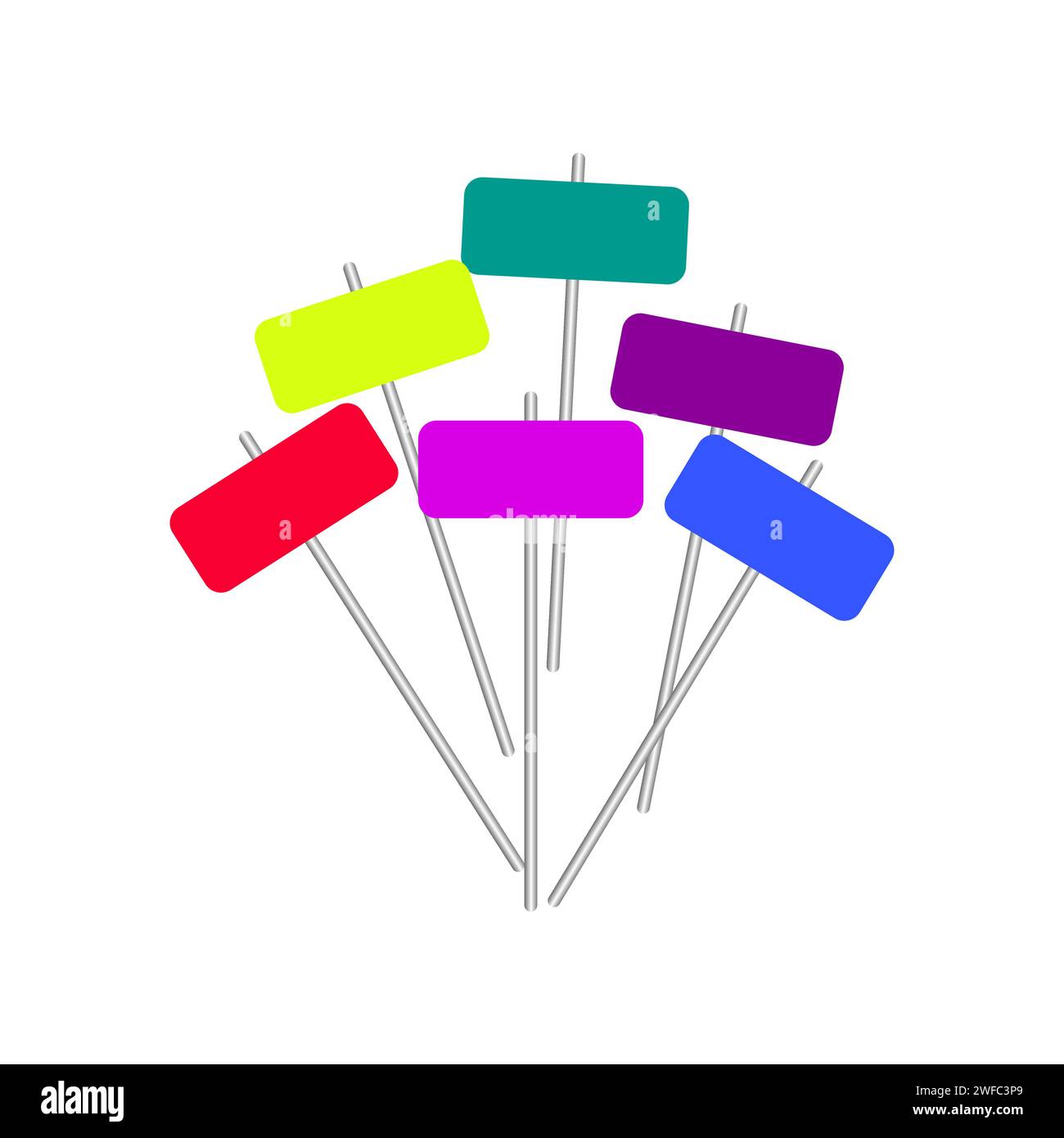 holi sticks clipart
