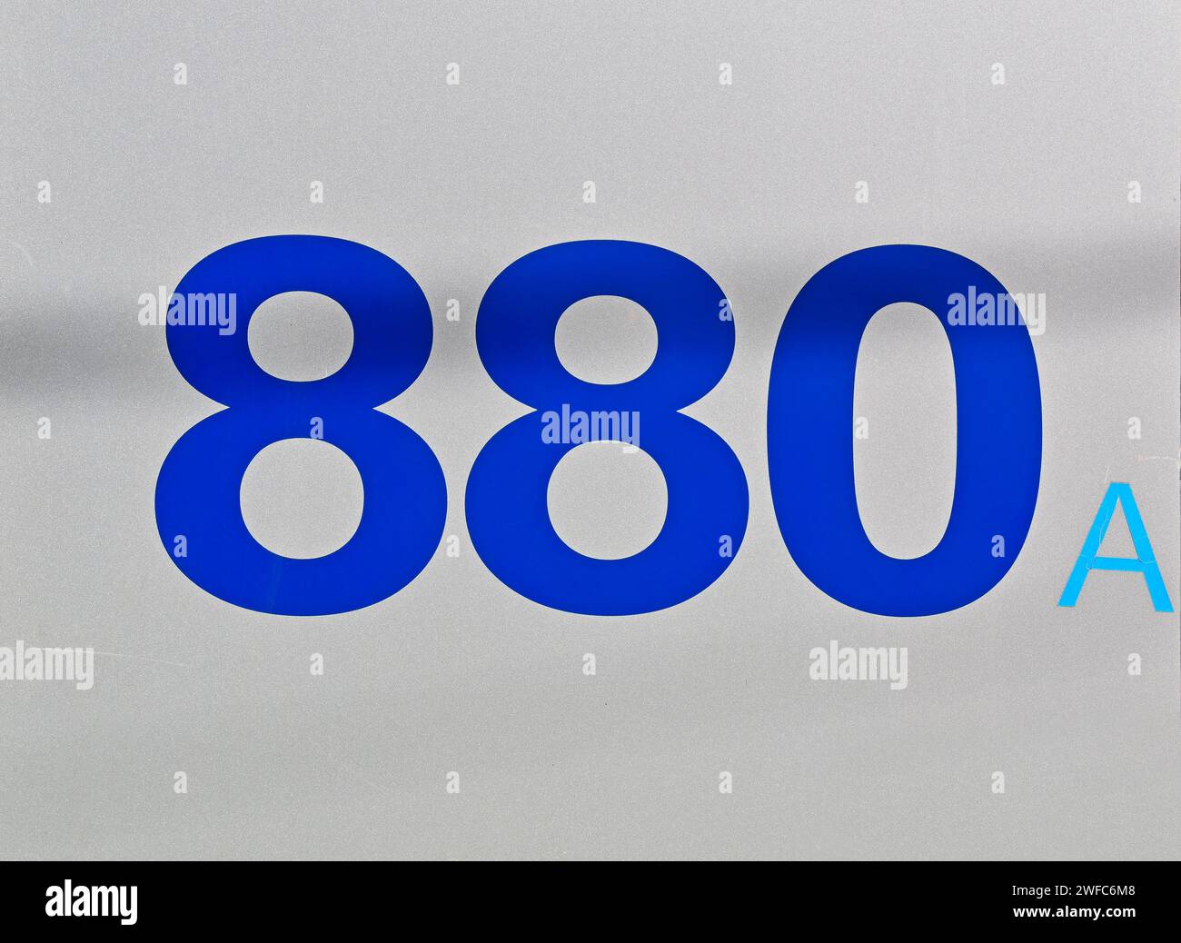 Street sign number 880 on a white panel Stock Photo - Alamy