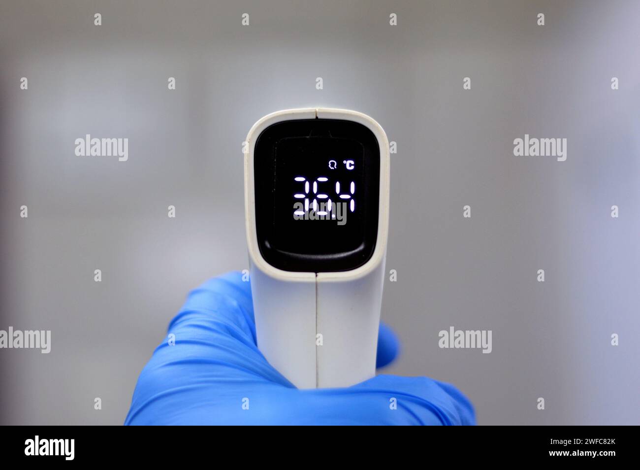 Non contact infrared thermometer, a thermometer which infers