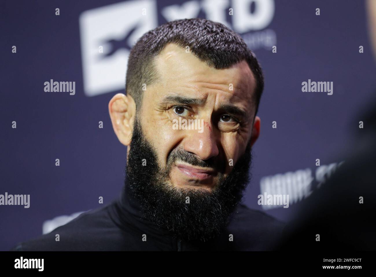 Gliwice, Poland. 27th Jan, 2024. Mamed Khalidov of Poland seen during XTB KSW EPIC Media Training before the xtb ksw epic fight gala 24/02/2024 at Arena Gliwice. (Photo by Grzegorz Wajda/SOPA Images/Sipa USA) Credit: Sipa USA/Alamy Live News Stock Photo