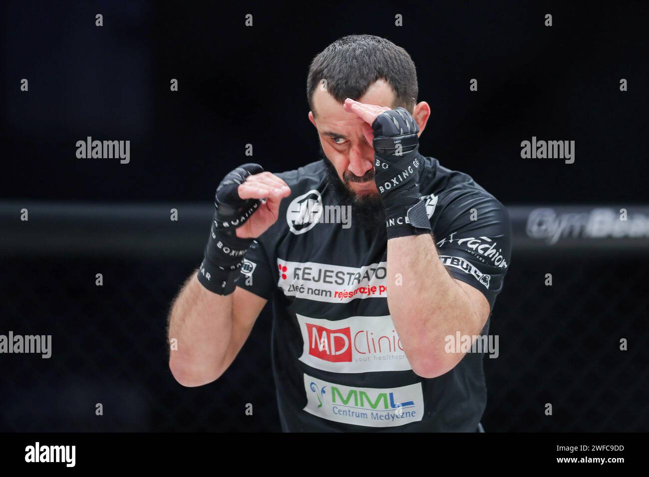 Gliwice, Poland. 27th Jan, 2024. Mamed Khalidov of Poland seen during XTB KSW EPIC Media Training before the xtb ksw epic fight gala 24/02/2024 at Arena Gliwice. (Photo by Grzegorz Wajda/SOPA Images/Sipa USA) Credit: Sipa USA/Alamy Live News Stock Photo