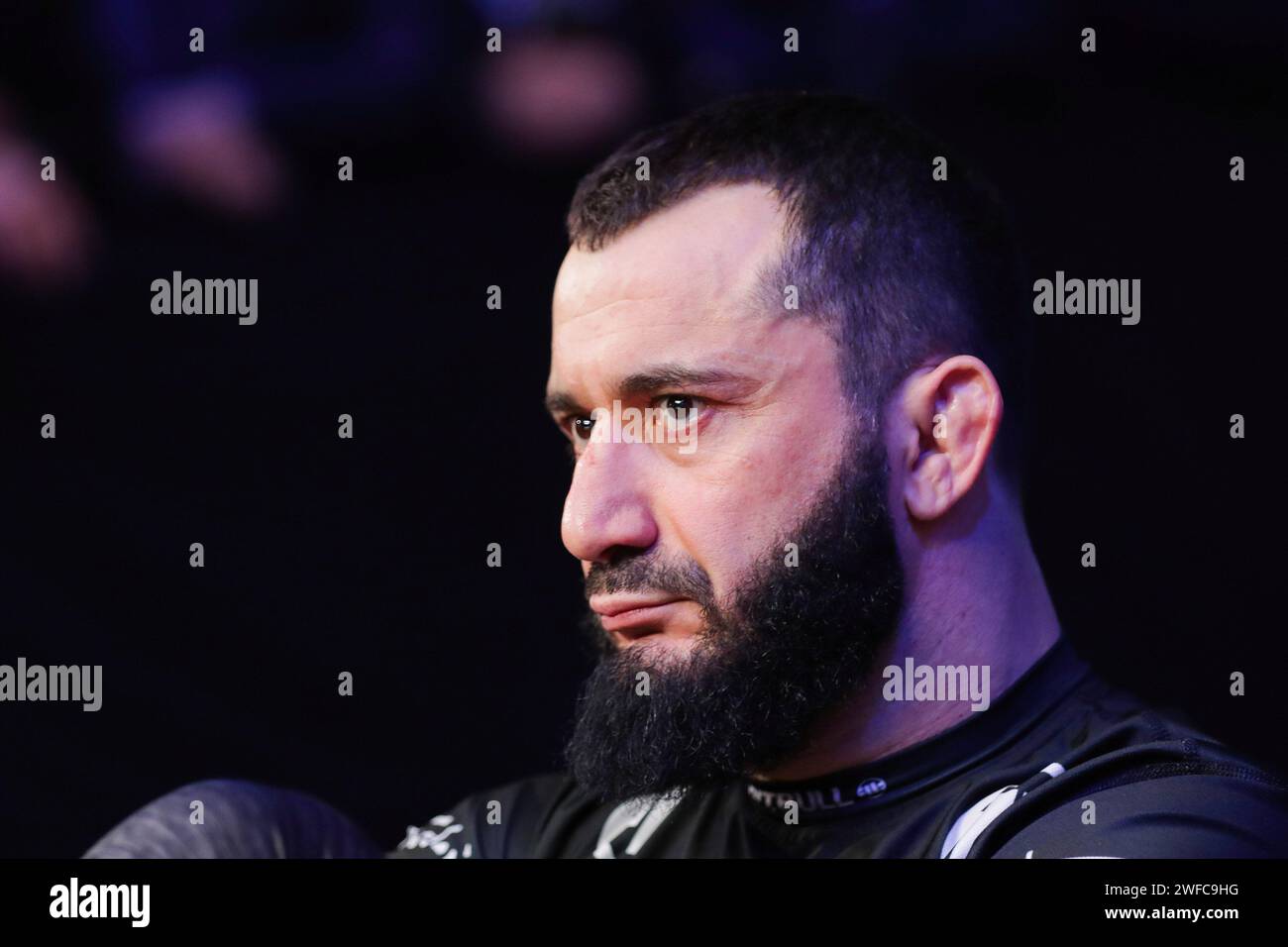 Mamed Khalidov of Poland seen during XTB KSW EPIC Media Training before the xtb ksw epic fight gala 24/02/2024 at Arena Gliwice. Stock Photo