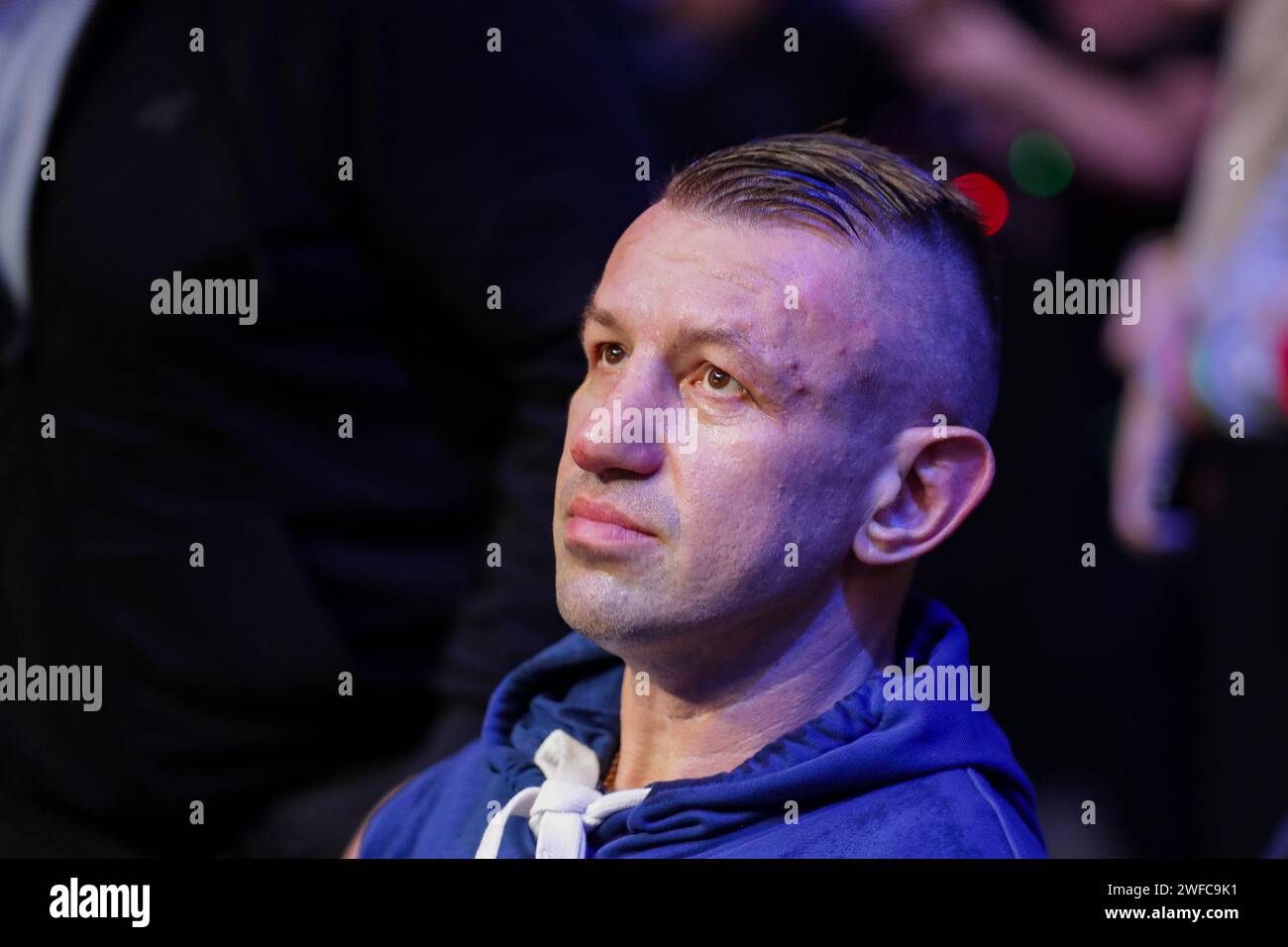 Tomasz Adamek of Poland seen during XTB KSW EPIC Media Training before the xtb ksw epic fight gala 24/02/2024 at Arena Gliwice. Stock Photo