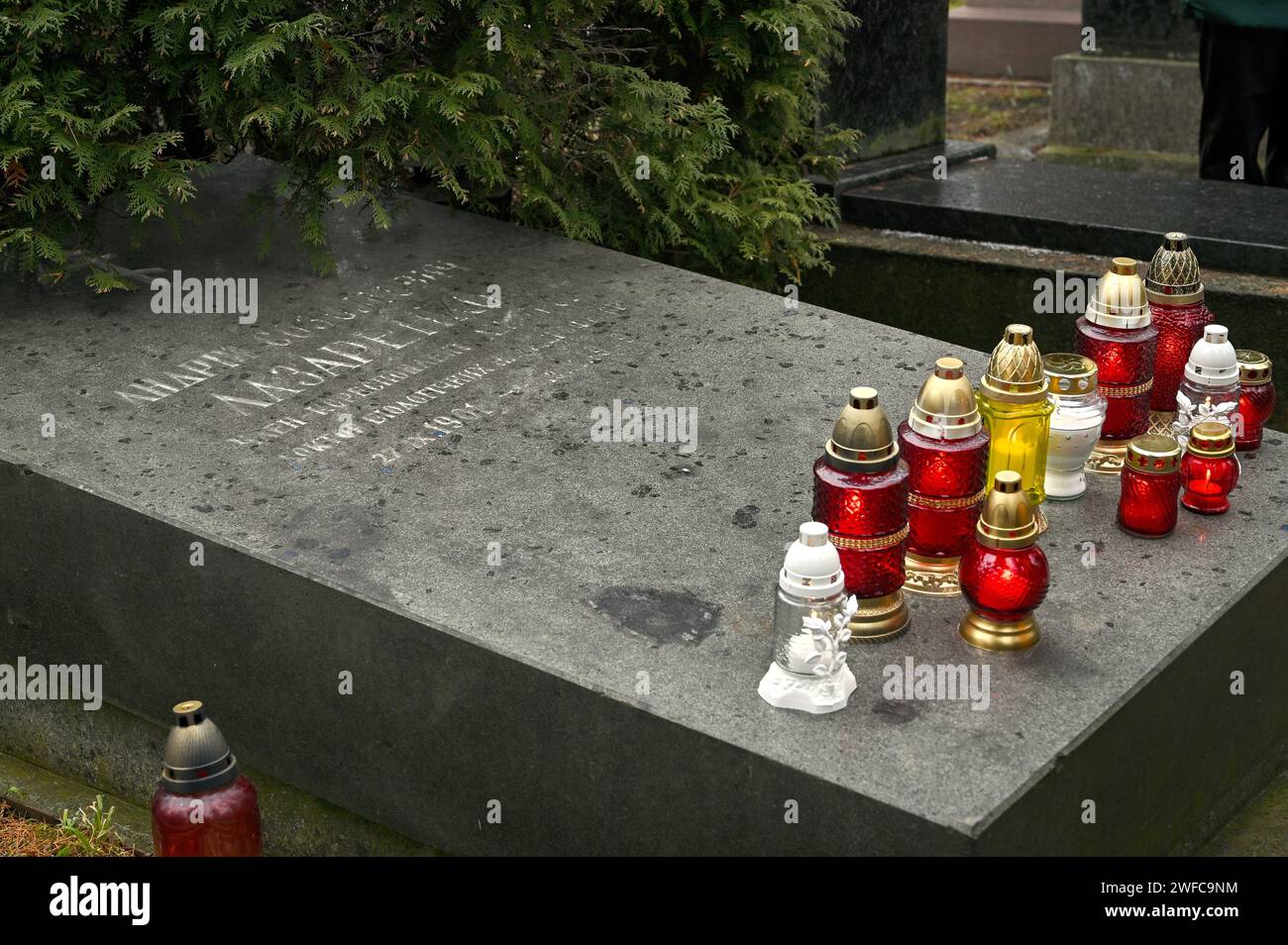 Non Exclusive LVIV, UKRAINE JANUARY 29, 2024 Vigil lanterns are