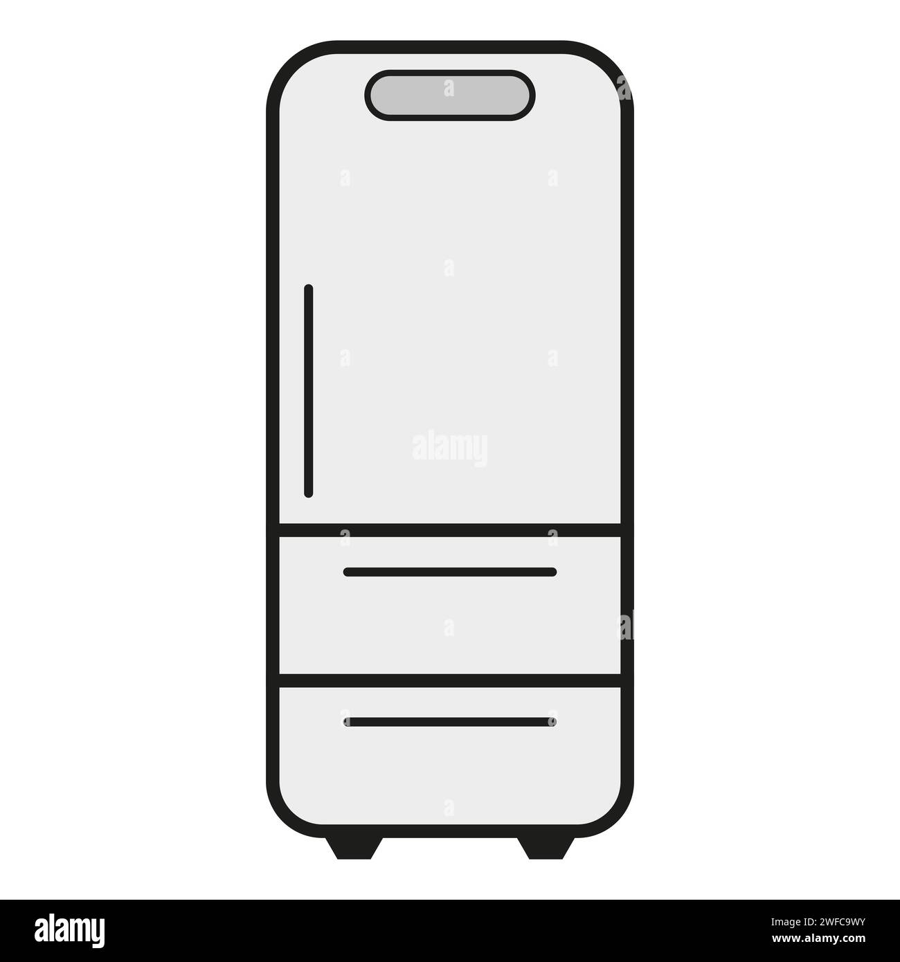 refrigerator icon. fridge icon. Vector illustration. Stock image. EPS 10 Stock Vector Image