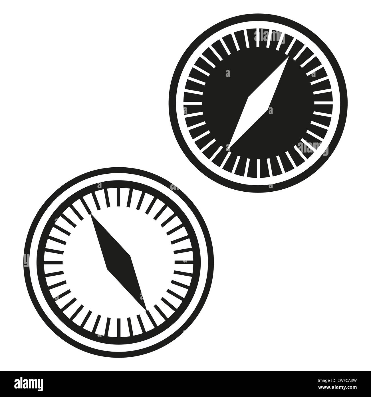 compass icons. Star icon. Vector illustration. stock image. EPS 10 ...