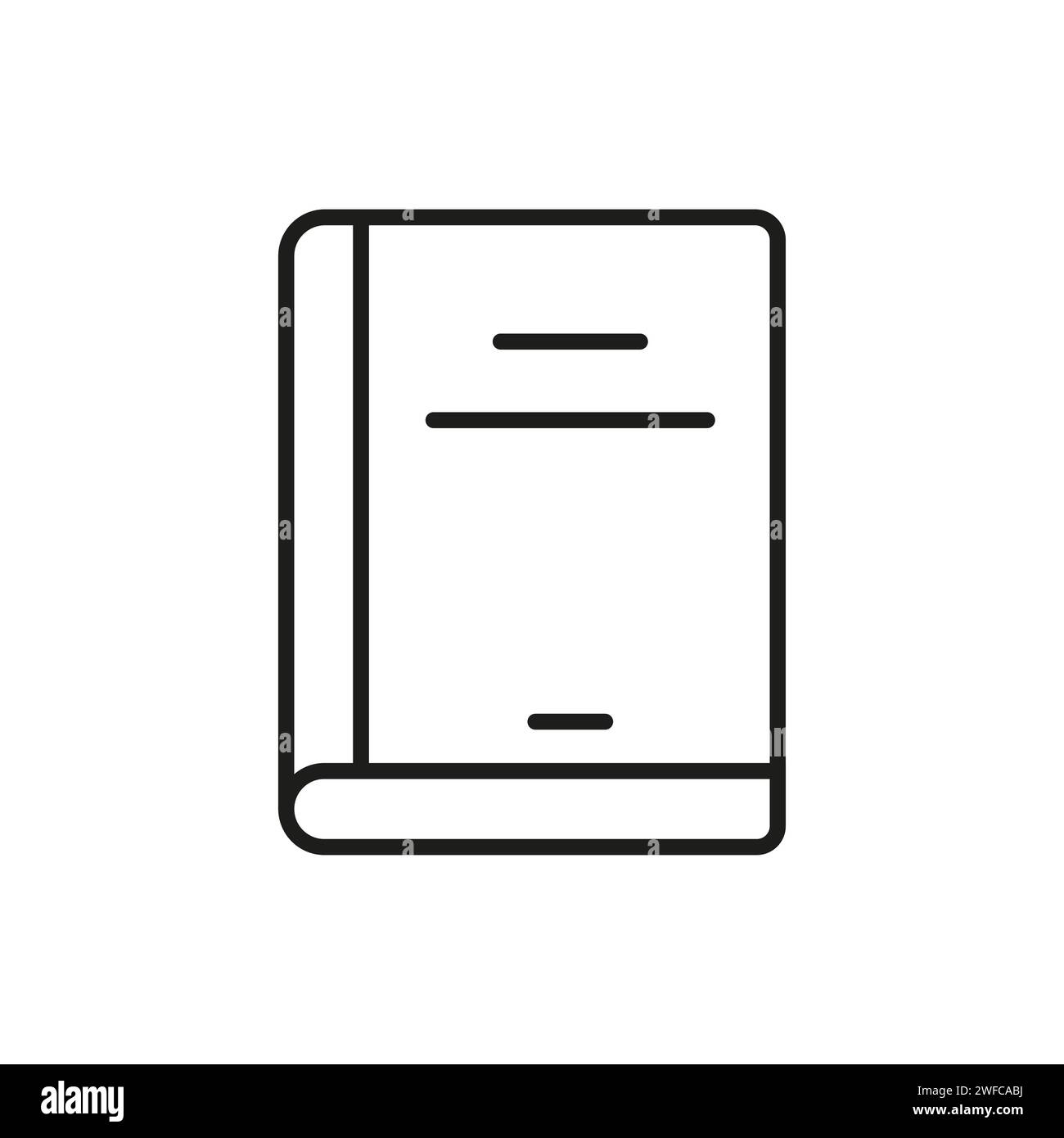 Book icon. Education, knowledge, study concept. Vector illustration. Stock image. EPS 10. Stock Vector