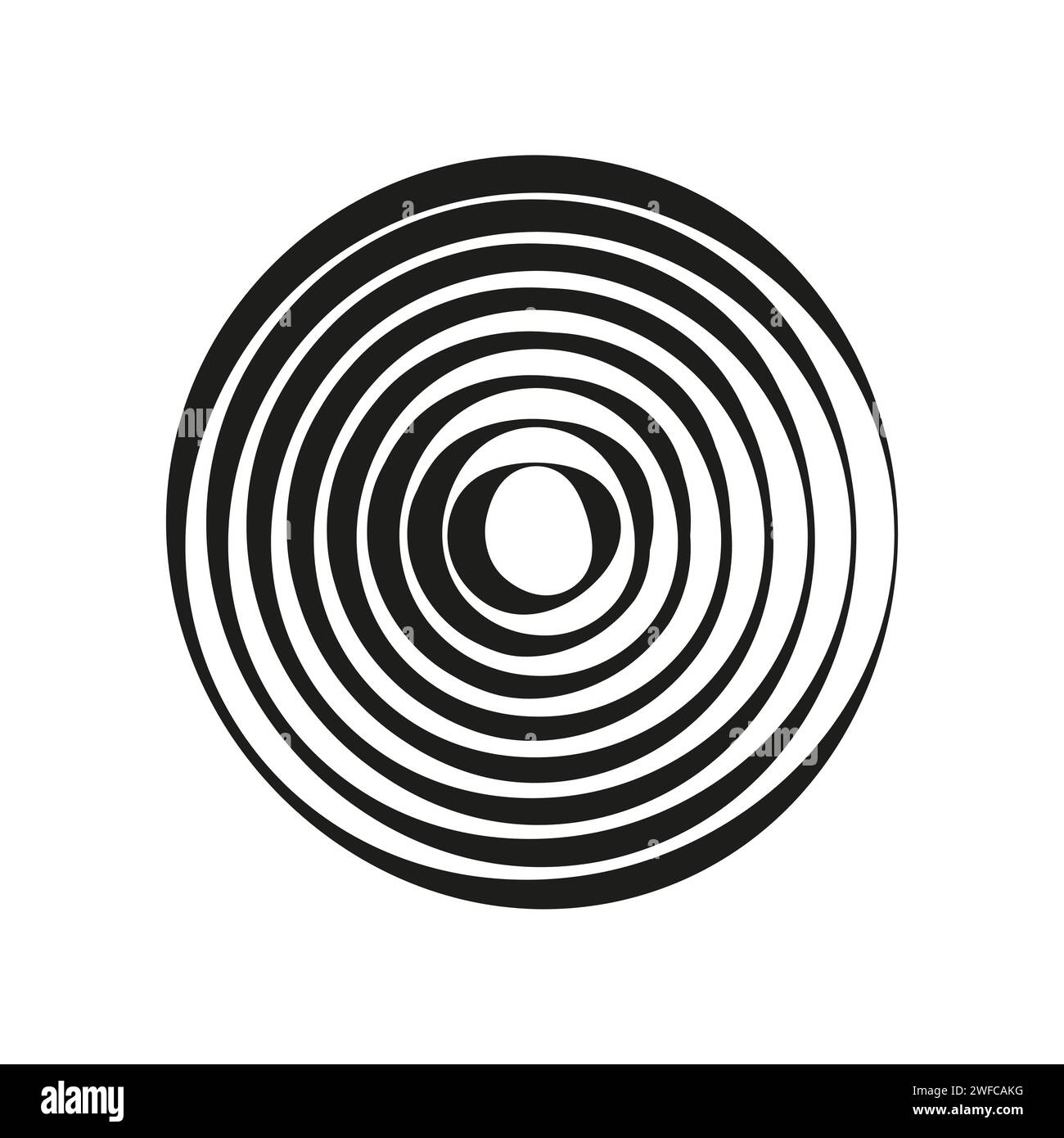 Circles zoom brush. Vector illustration. EPS 10 Stock Vector Image