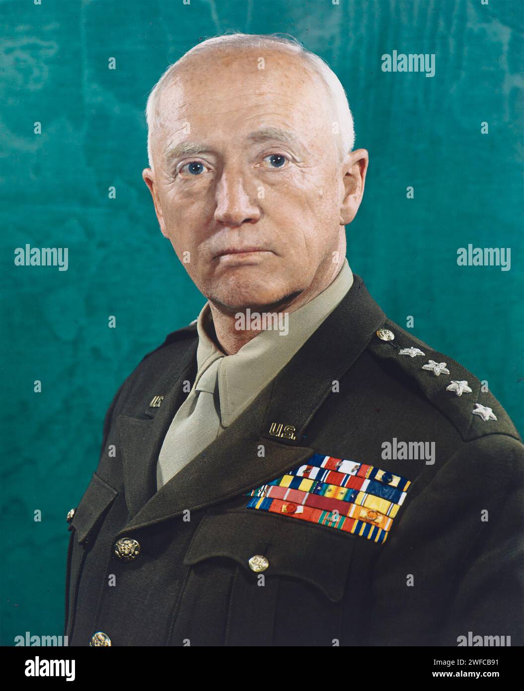 GEORGE S. PATTON (1885-1945) United States Army general in 1945 Stock Photo