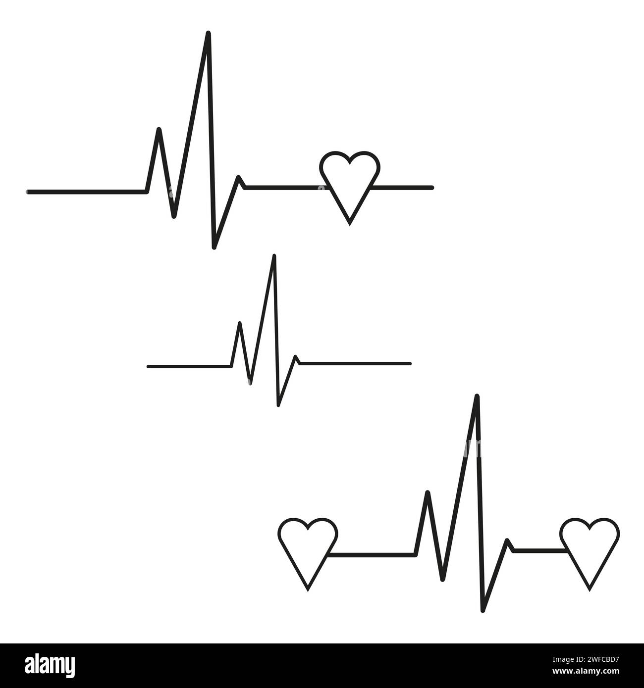 Ekg diagram Cut Out Stock Images & Pictures - Alamy