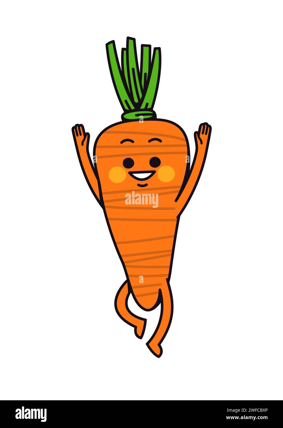 Cheerful Vegetables adventure with playful and dancing style with